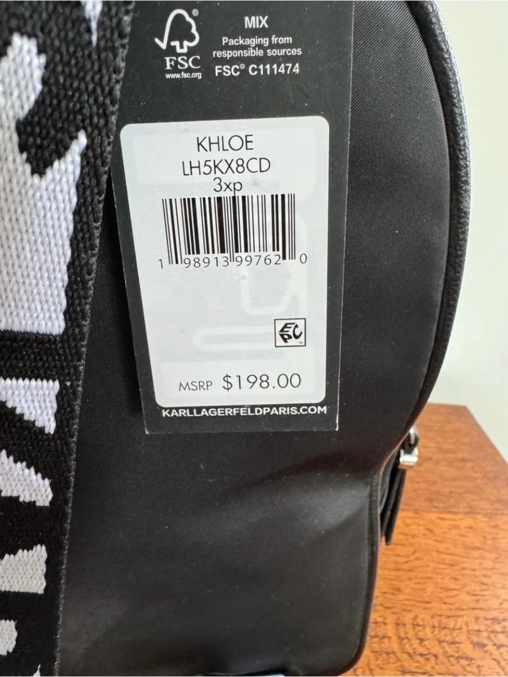 NWT Karl Lagerfeld Paris Khloe Amour Patch Backpack